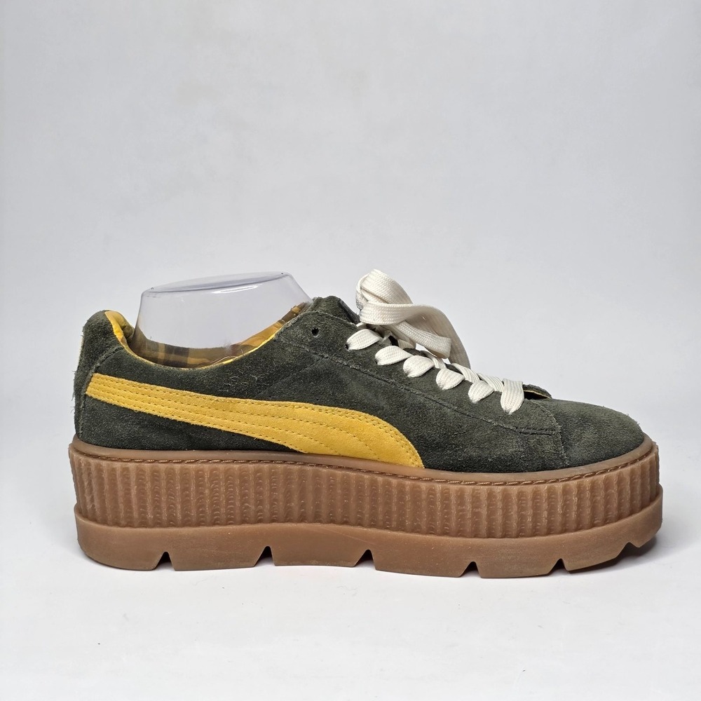 PUMA Fenty by Rihanna Cleated Creeper Suede Platform Sneakers Womens Sz 10 Shoes - Picture 4 of 12